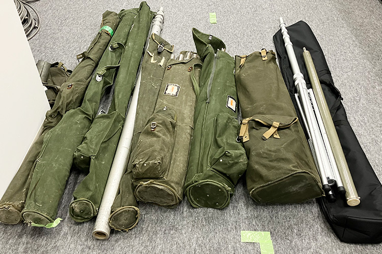 調査機材_仮設用空中線柱